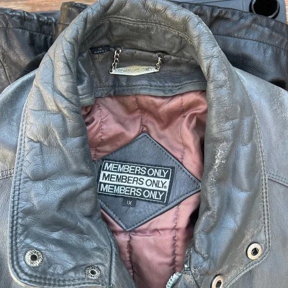 Vintage Members Only leather Jacket